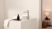 Oras Optima Style - HANSAVANTIS Style for bathroom - brushed steel